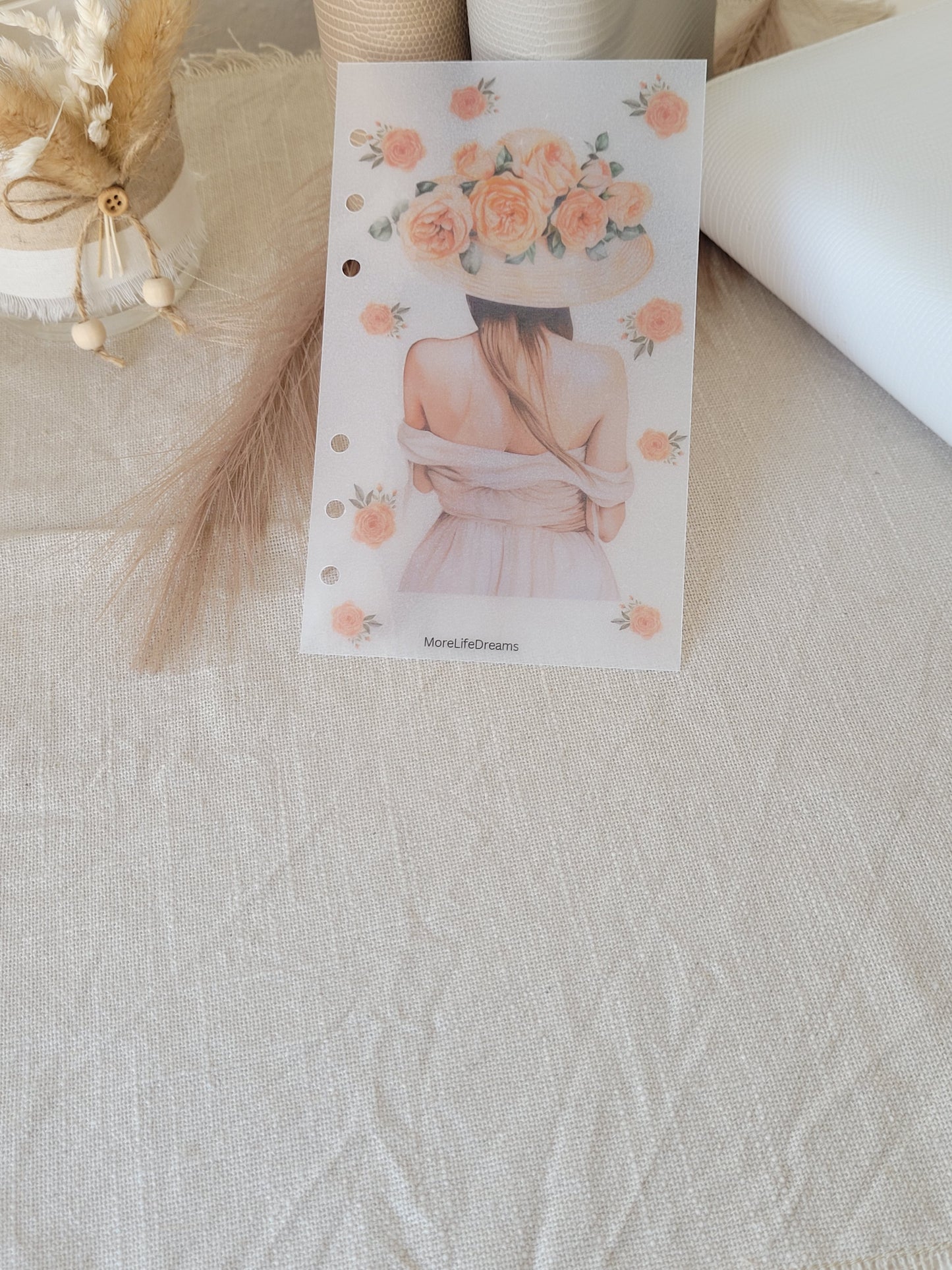 Deckblatt A6/A7 - Rose - Trennblatt A6/A7