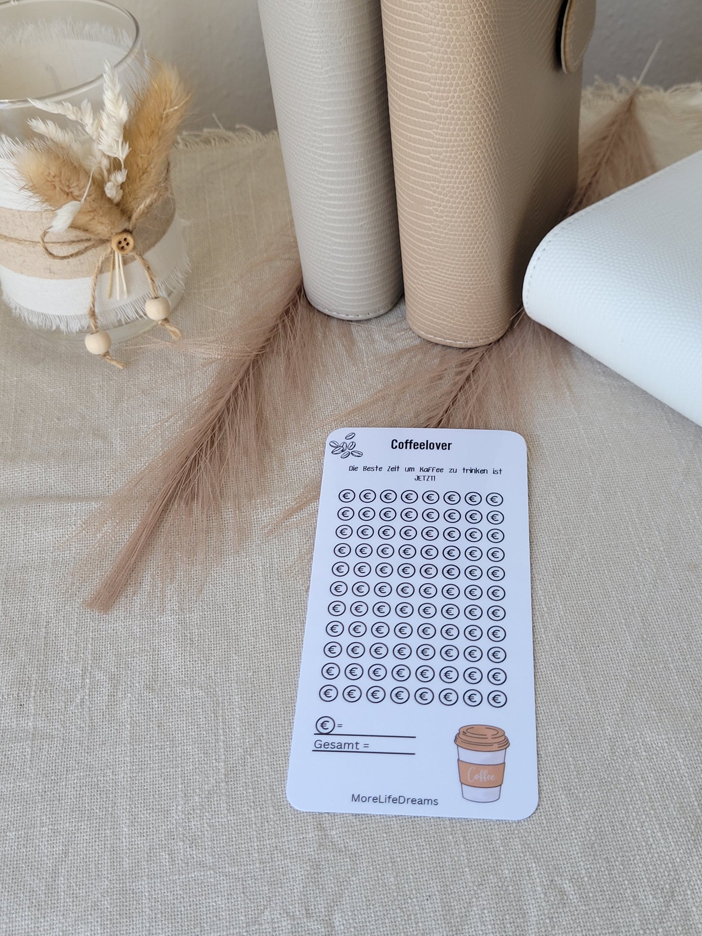 Coffeelover Challenge A6 laminiert