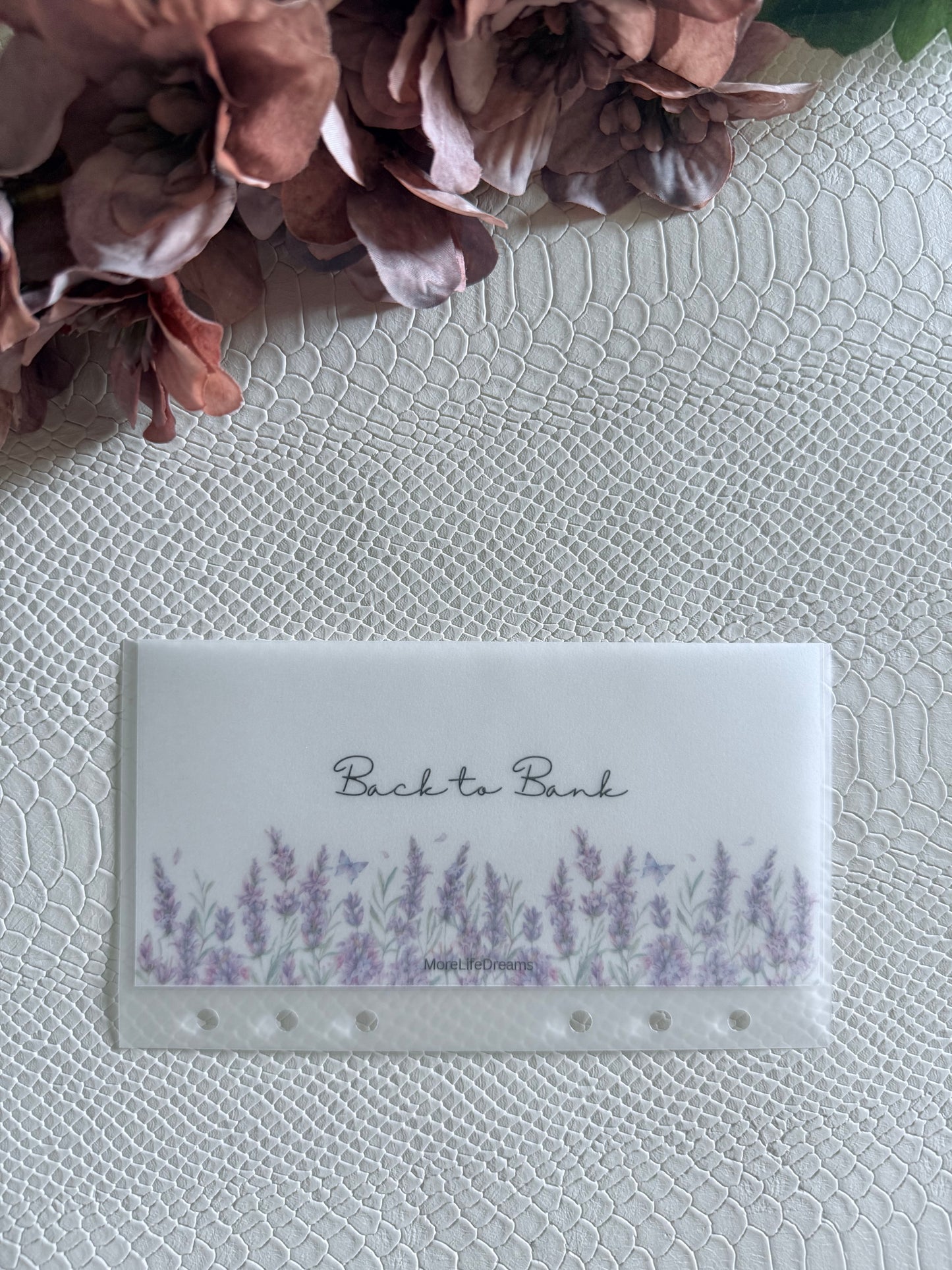 Personalisierter Umschlag Schmetterling Design A6 - Frosty / Matt