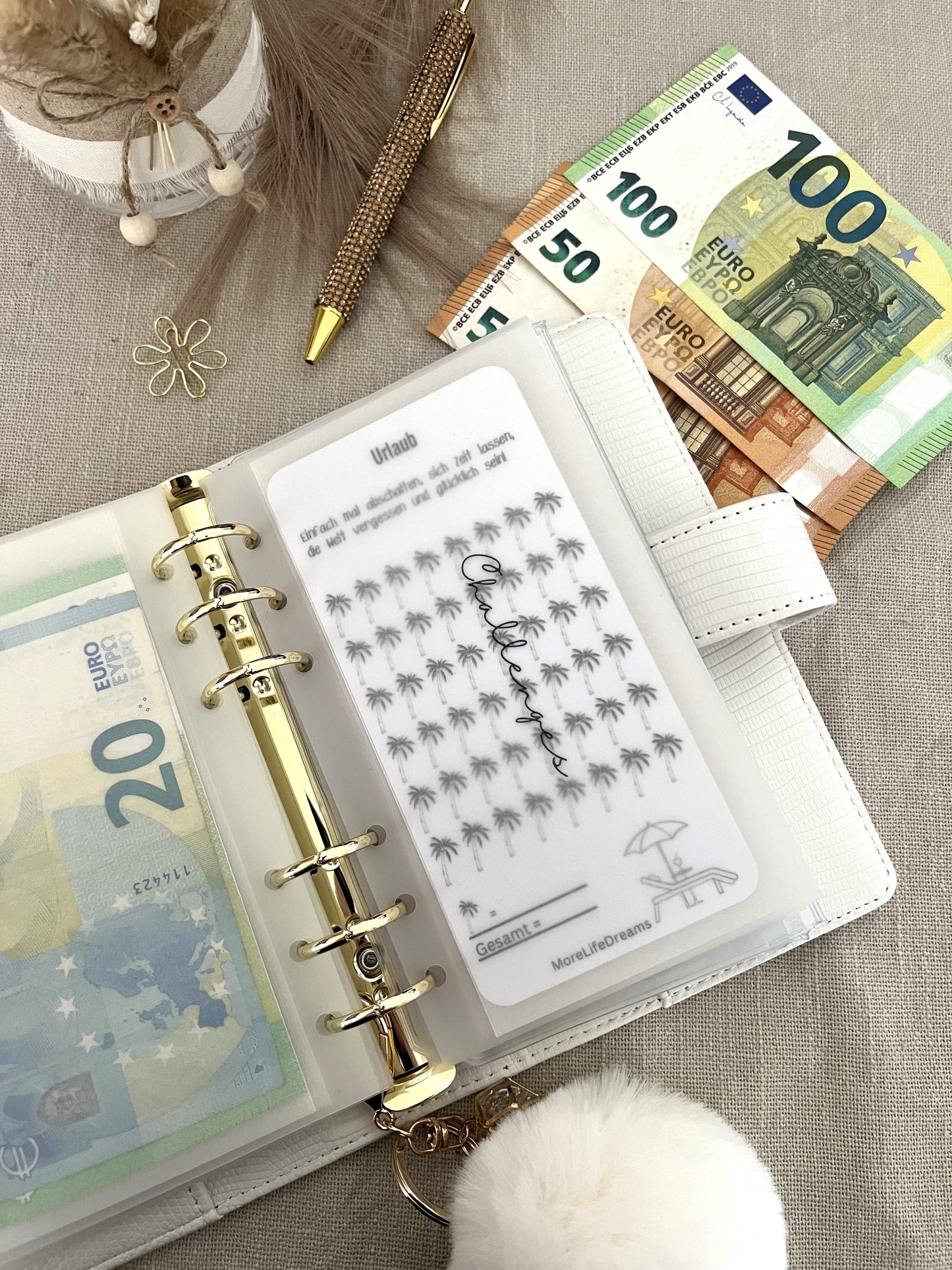 Urlaubschallenge A6 laminiert