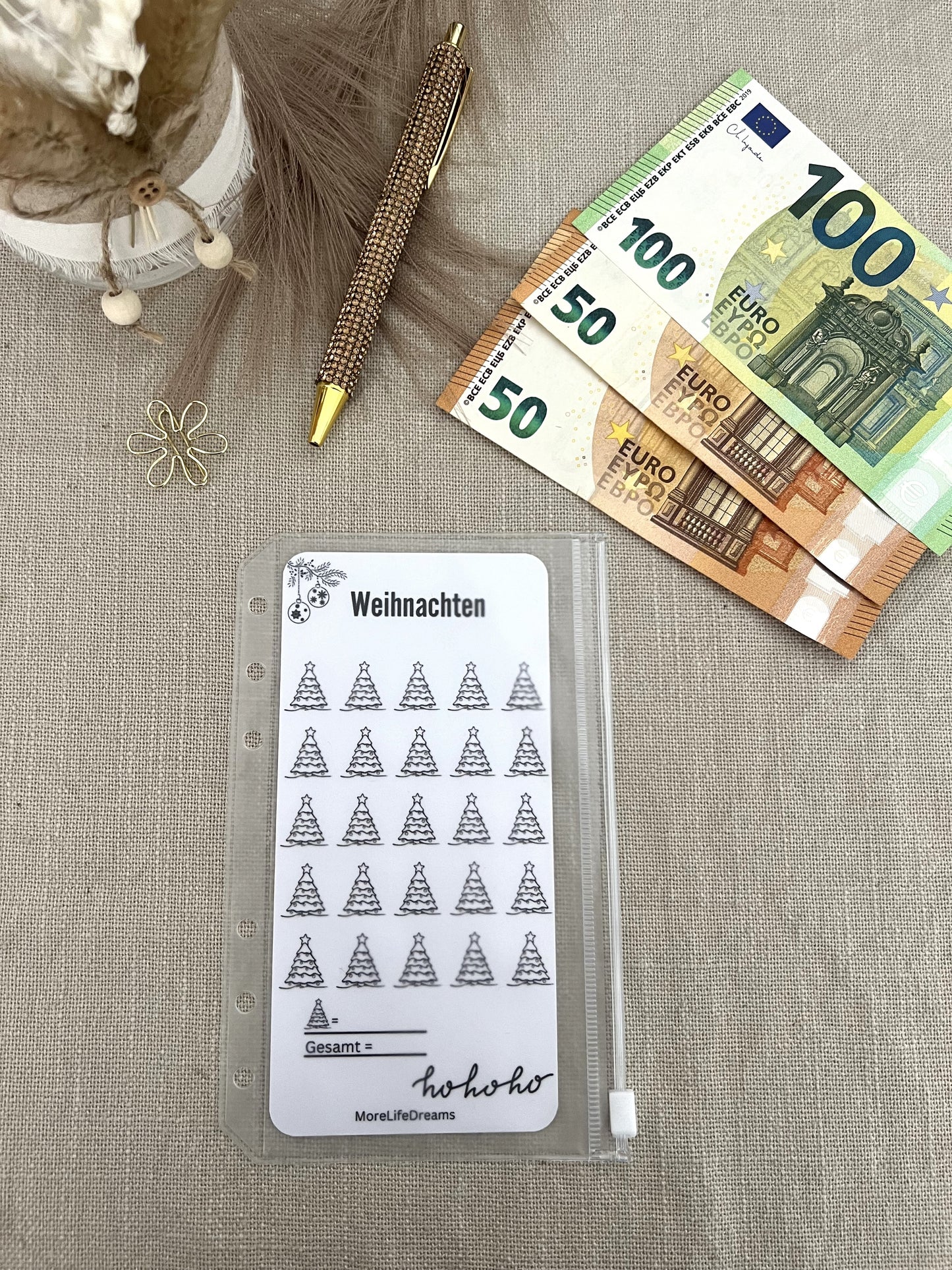 Weihnachtschallenge A6 laminiert