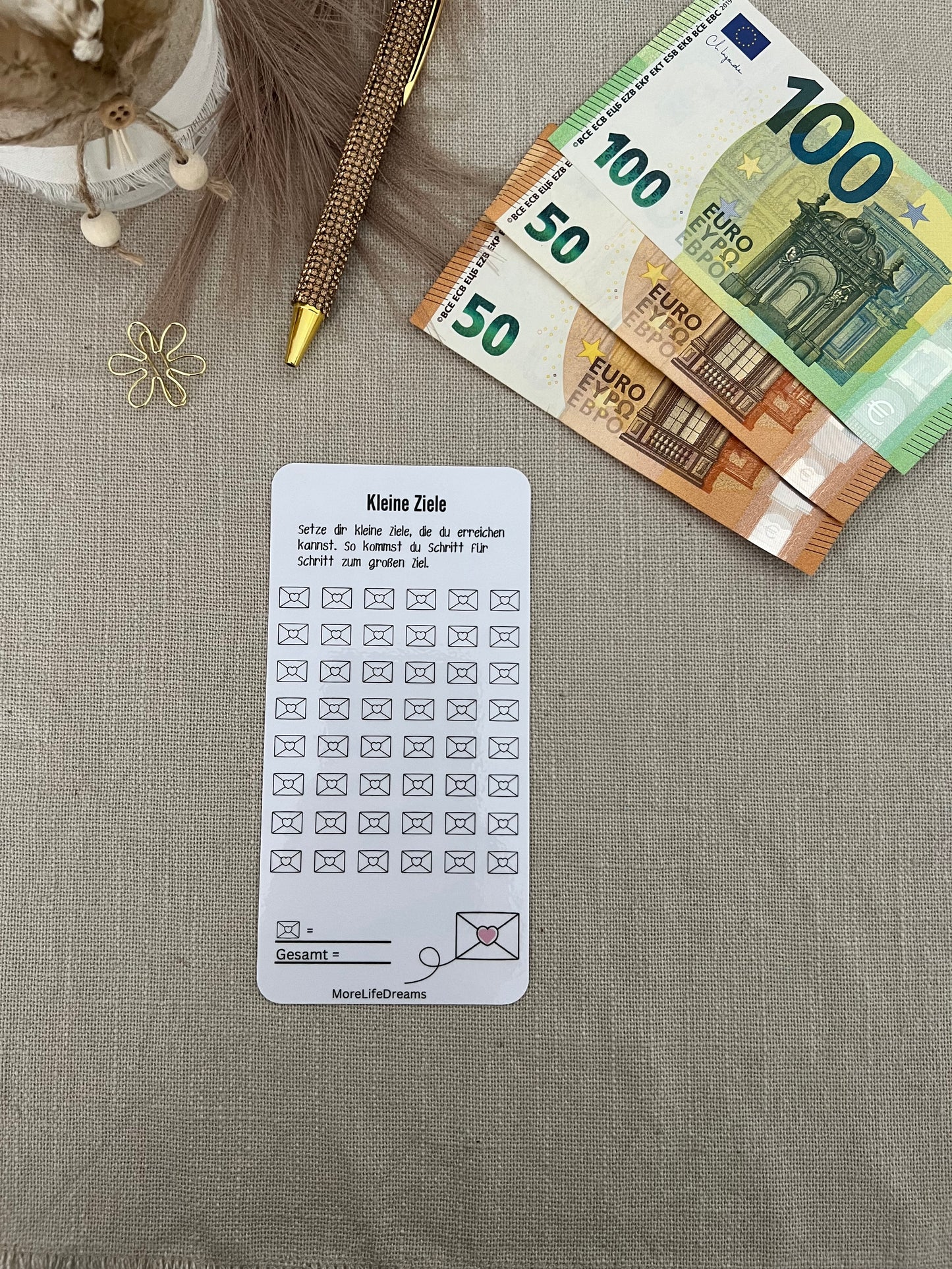 Kleine Ziele Challenge A6 laminiert