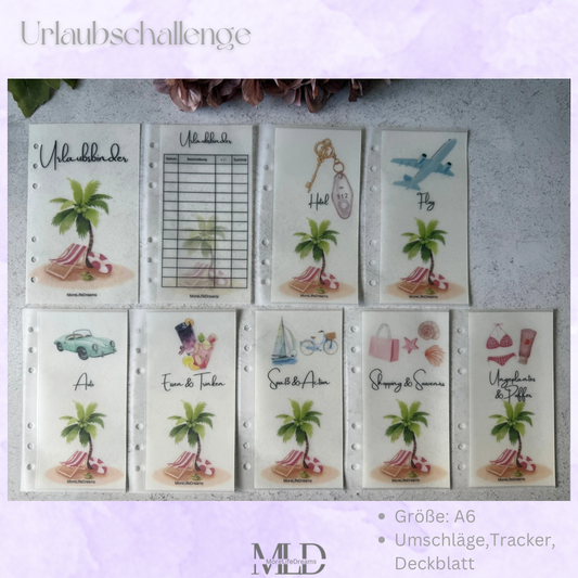 Challenge „Urlaubsbinder“ A6 Umschläge