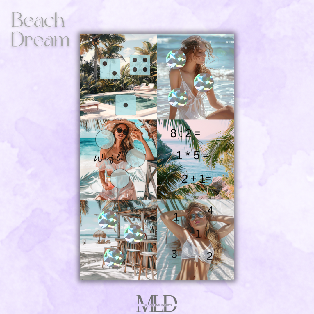 A6 Challenge "Beach Dream" zum einheften matt foliert