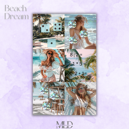A6 Challenge "Beach Dream" zum einheften matt foliert