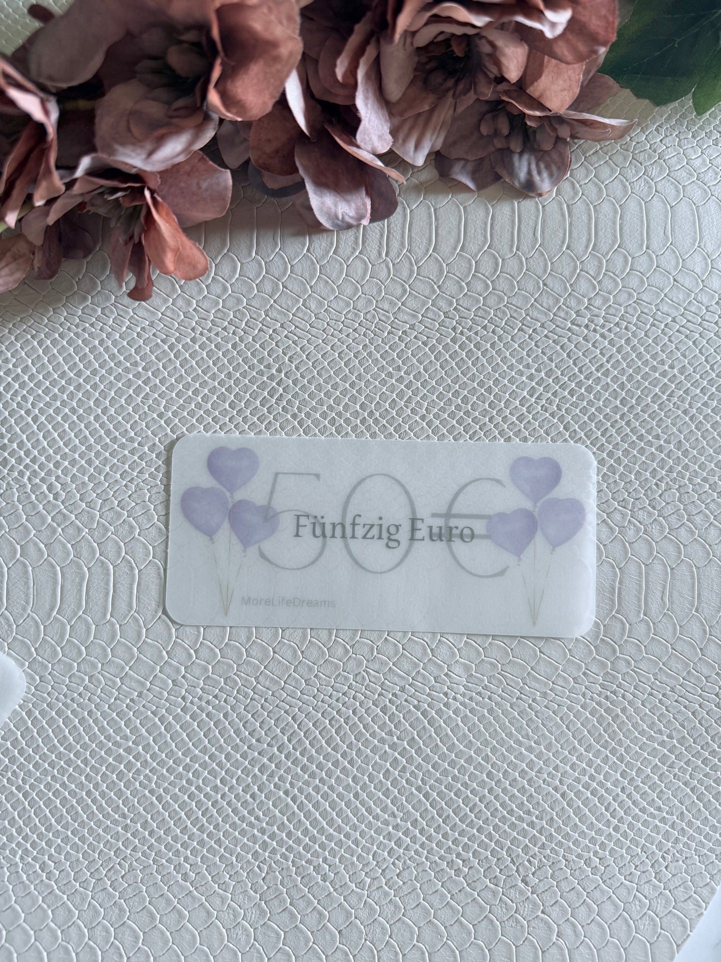 3er Set Platzhalter A6 Luftballon - Frosty / Matt