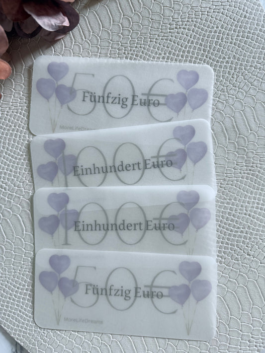 3er Set Platzhalter A6 Luftballon - Frosty / Matt