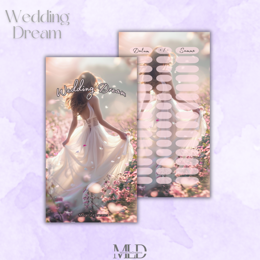 A6 Challenge "Wedding Dream" zum einheften matt foliert