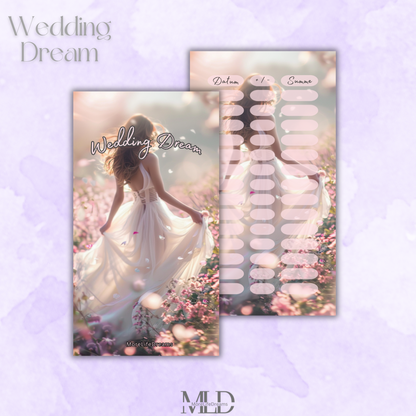 A6 Challenge "Wedding Dream" zum einheften matt foliert