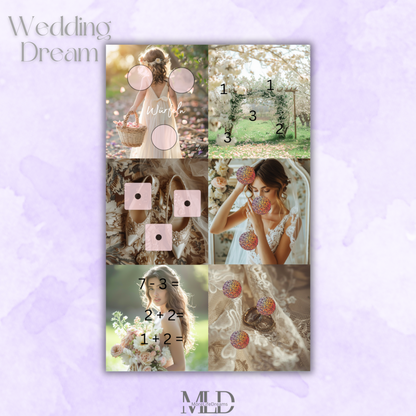 A6 Challenge "Wedding Dream" zum einheften matt foliert
