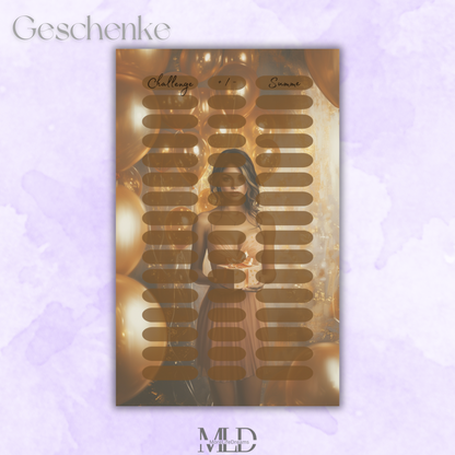 A6 Dashboard Deckblatt Geschenke – Zubehör für Budget Binder, Cash Stuffing & Umschlagmethode