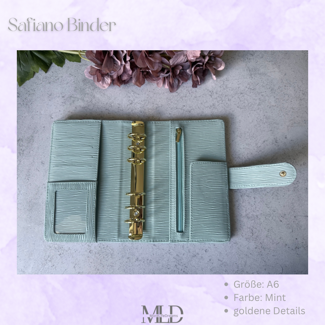 Safiano Budget Binder A6 • Cash Stuffing Organiser