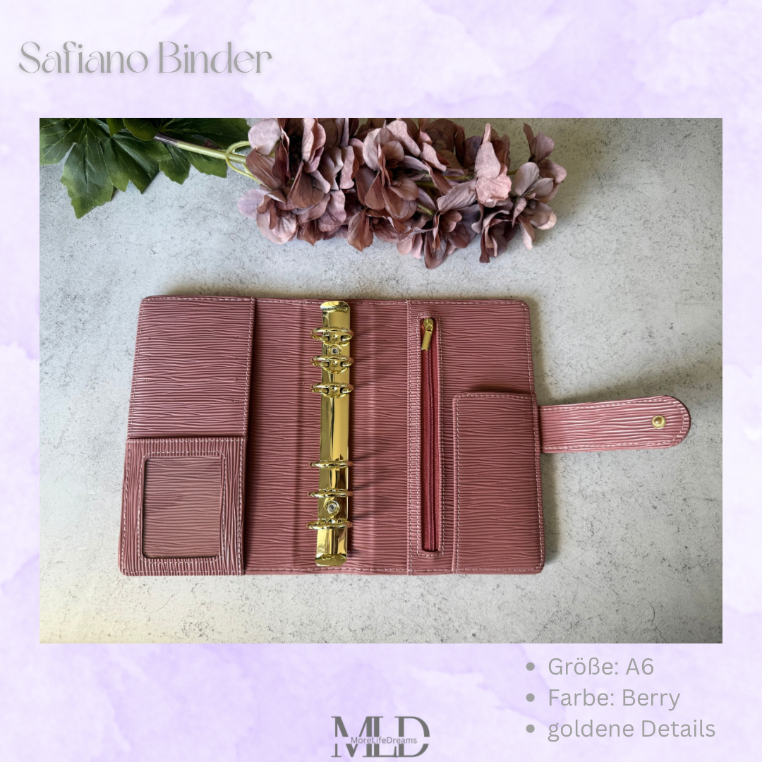 Safiano Budget Binder A6 • Cash Stuffing Organiser