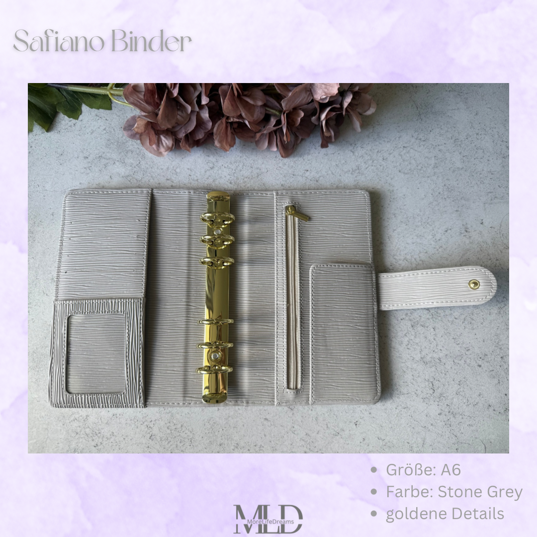 Safiano Budget Binder A6 • Cash Stuffing Organiser