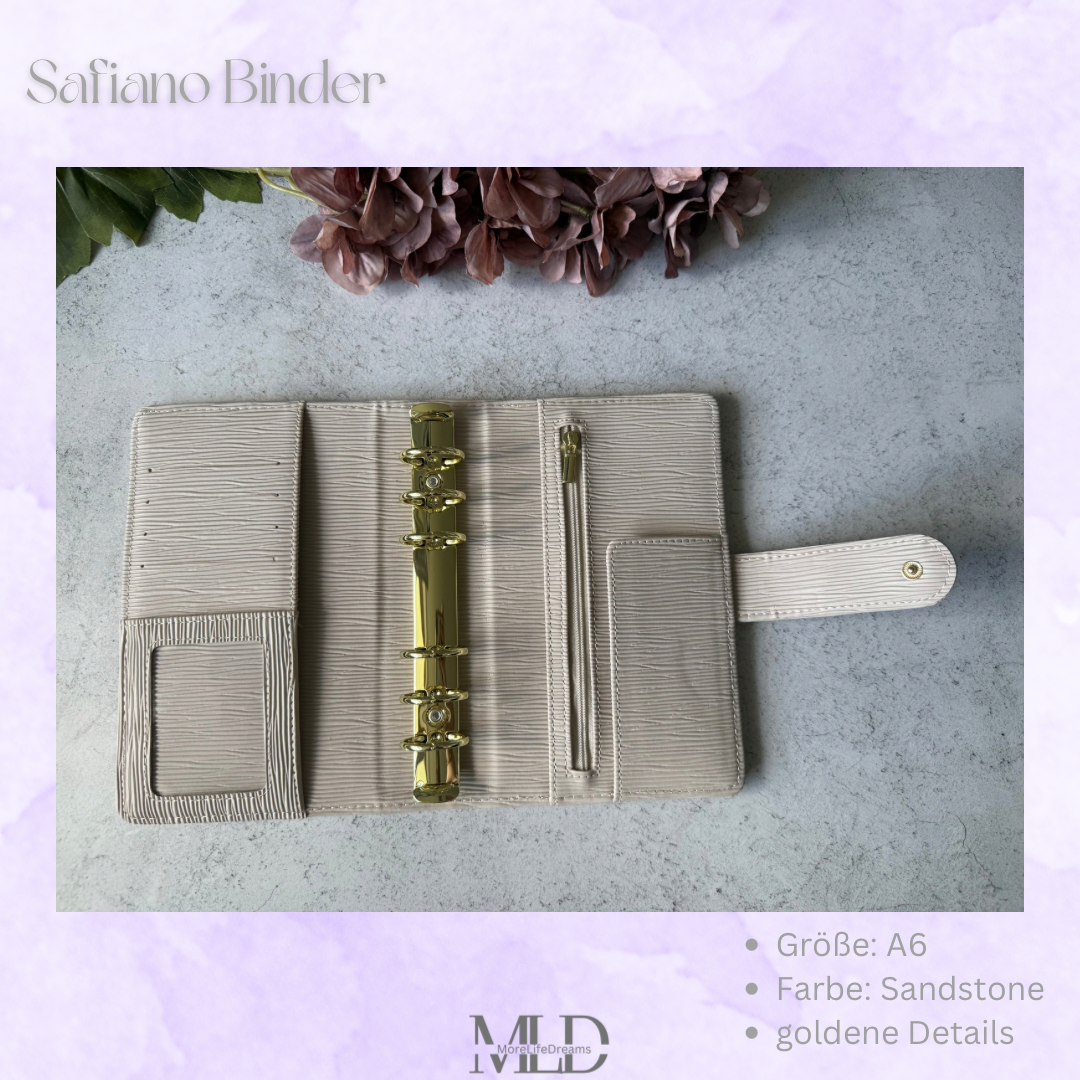 Safiano Budget Binder A6 • Cash Stuffing Organiser