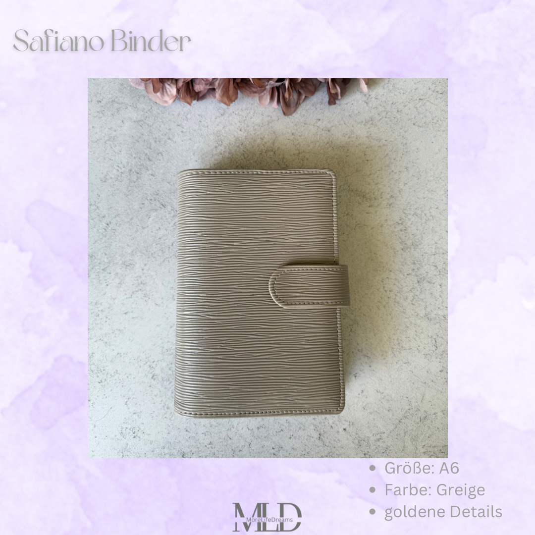 Safiano Budget Binder A6 • Cash Stuffing Organiser