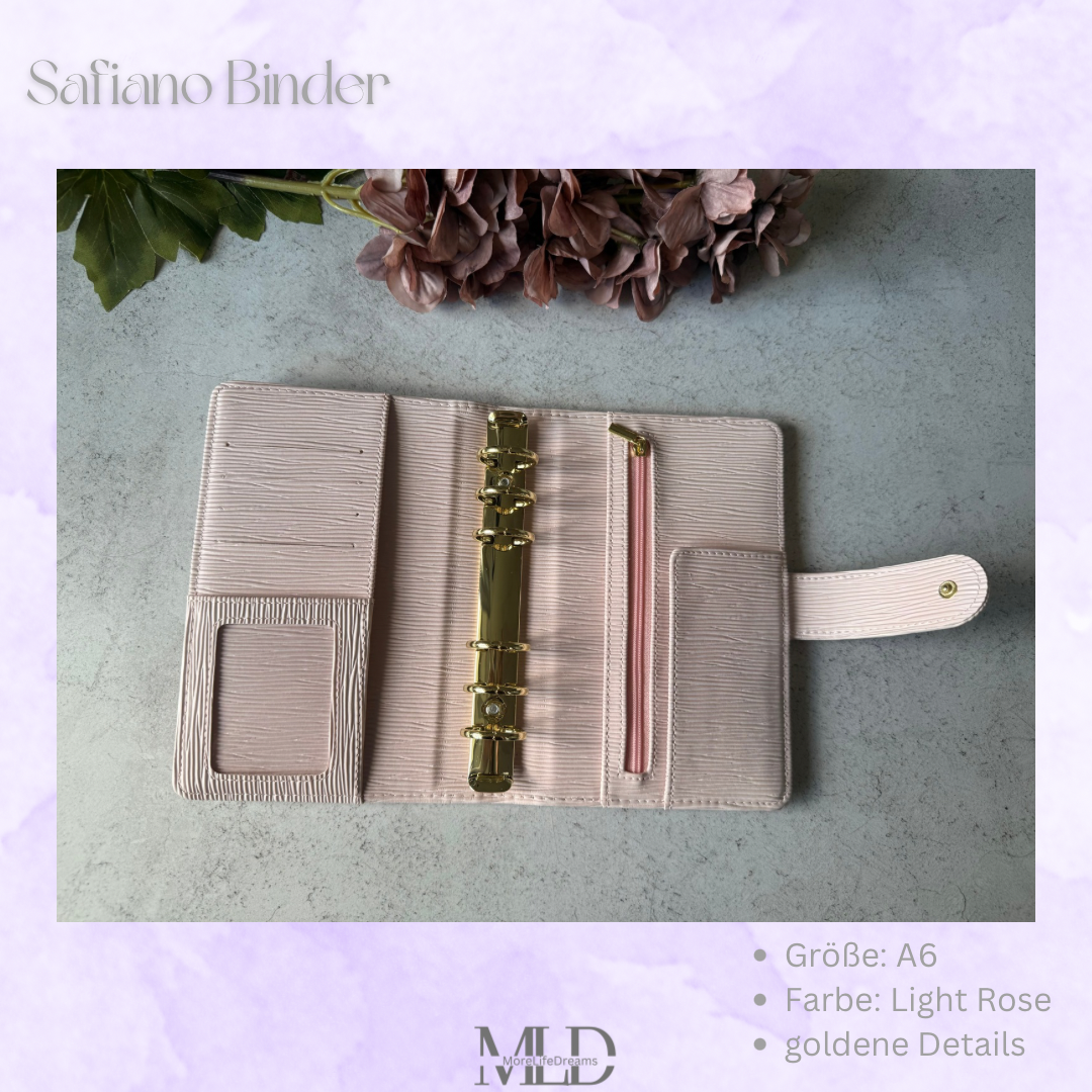 Safiano Budget Binder A6 • Cash Stuffing Organiser